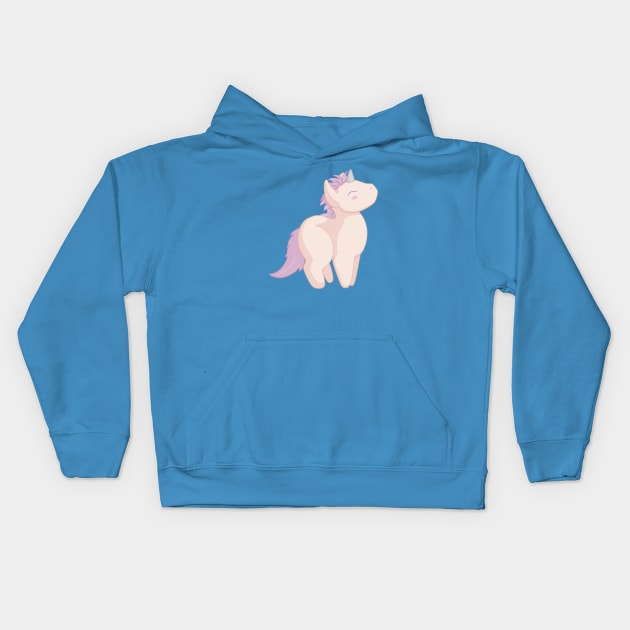 Purple Unicorn Kids Hoodie by Anathar